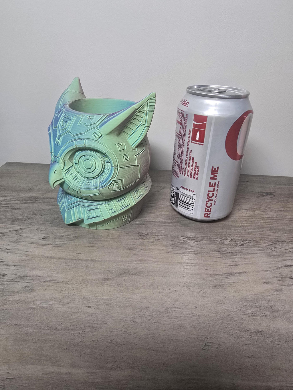 3D Printed Owl Shaped Planter | Small Indoor Plant Pot | 4m3d Design Art