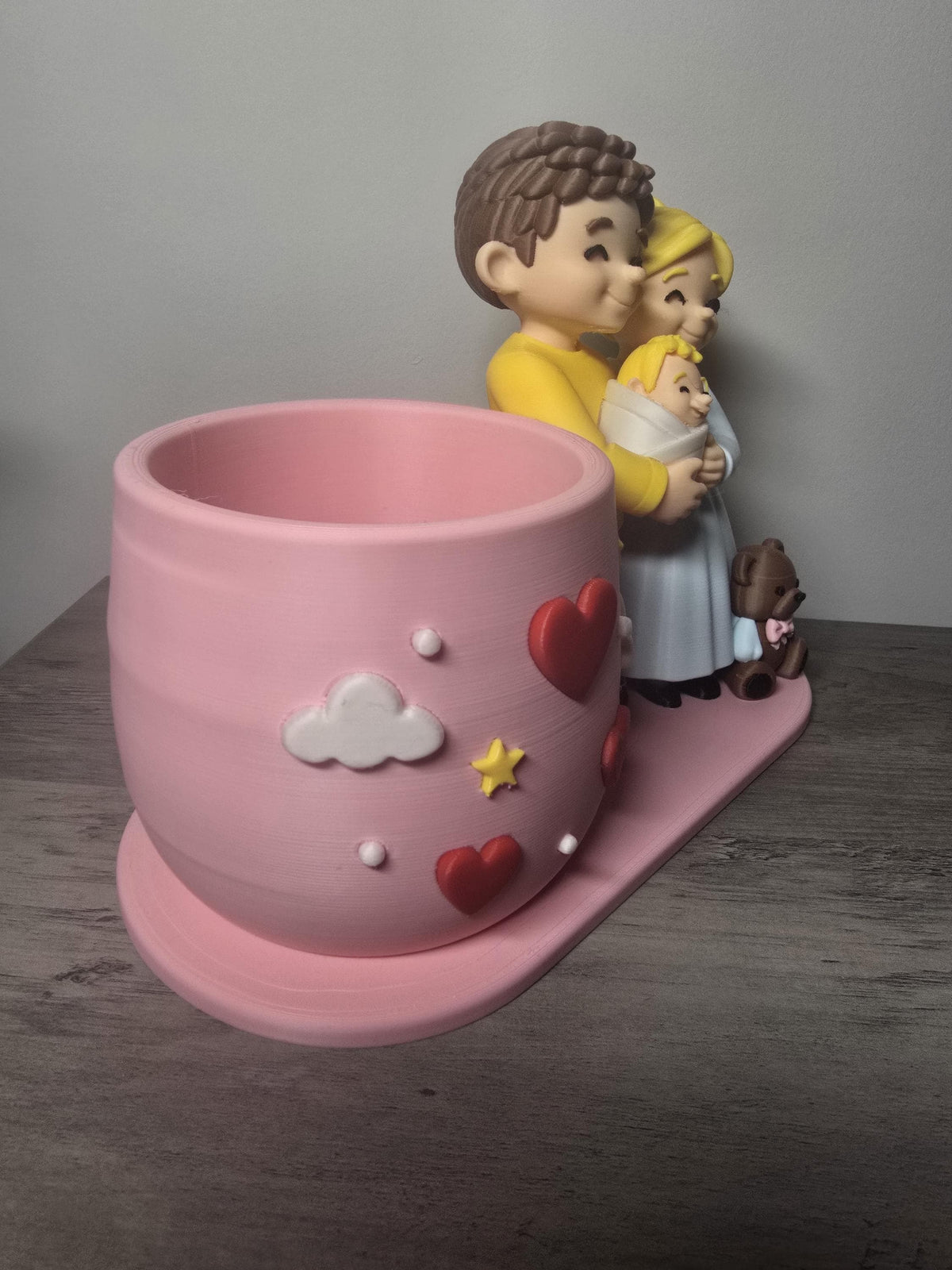 3D Printed Baby Boy or Baby Girl Planter | New Baby Gift | 4m3d Design Art