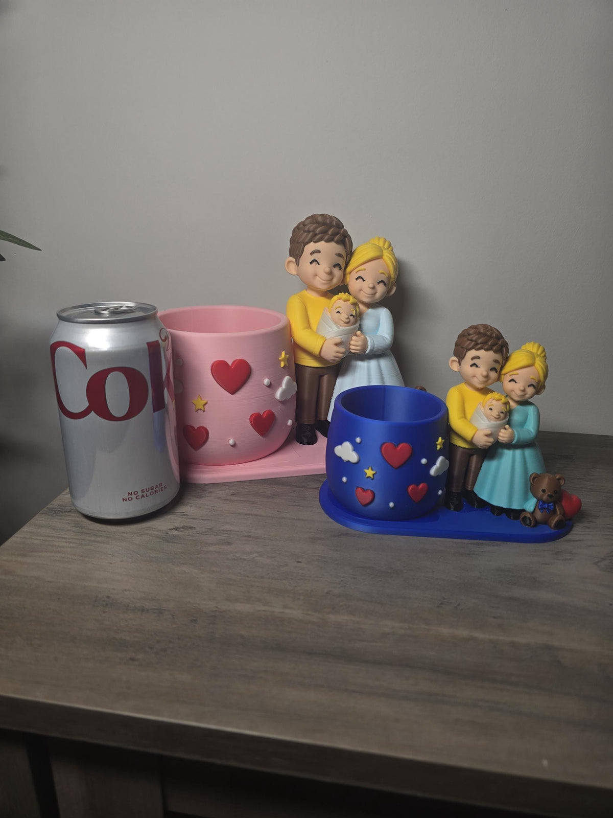 3D Printed Baby Boy or Baby Girl Planter | New Baby Gift | 4m3d Design Art