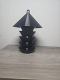 3D Printed 3-Tier Round Bird Feeder | Decorative Outdoor Garden Decor | 4m3d Design Art