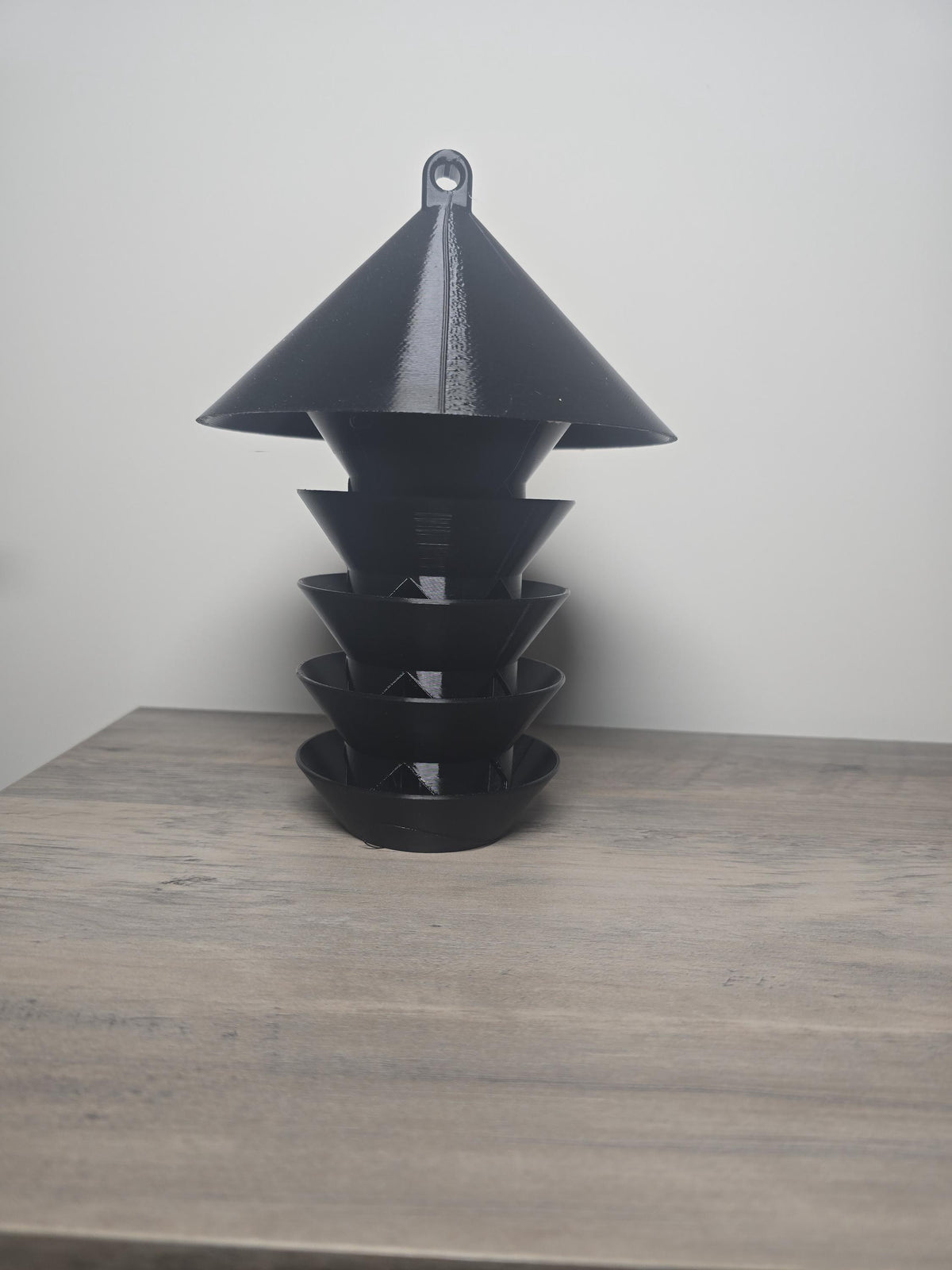 3D Printed 3-Tier Round Bird Feeder | Decorative Outdoor Garden Decor | 4m3d Design Art