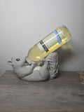 3D Printed Squirrel Wine Bottle Holder | Funny Bar Decor & Host Gift | 4m3d Design Art