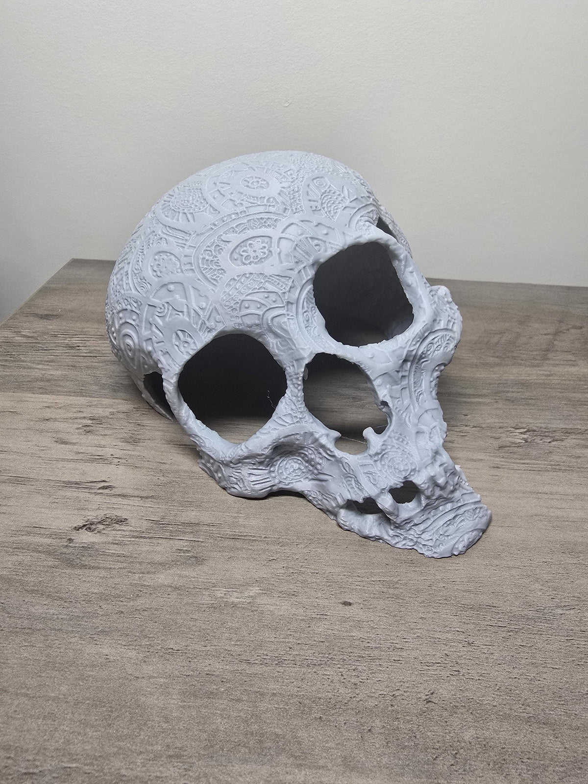 3D Printed Detailed Skull Decor | Tabletop & Aquarium Decoration | 4m3d Design Art