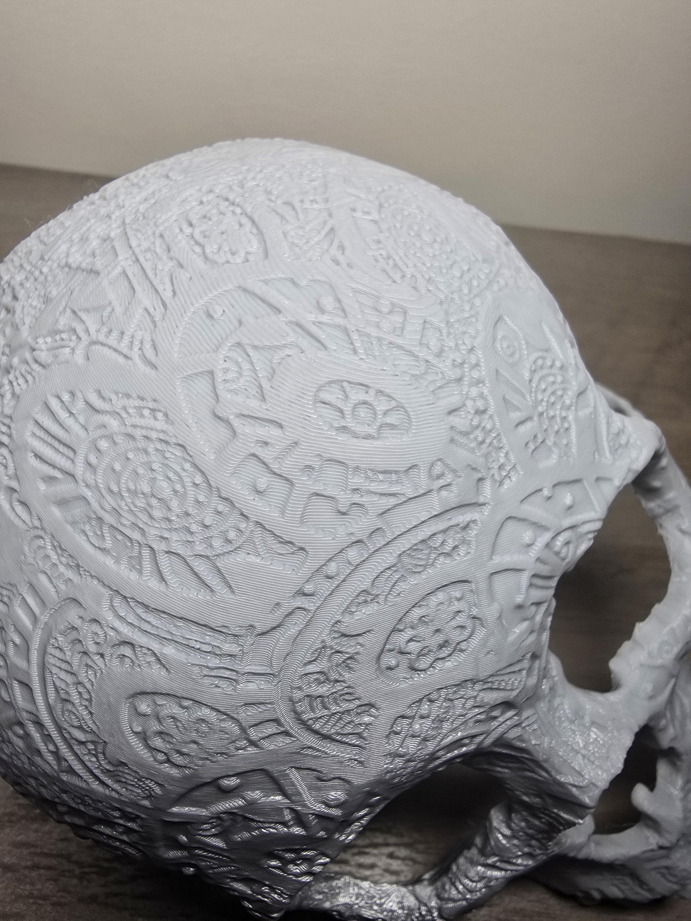 3D Printed Detailed Skull Decor | Tabletop & Aquarium Decoration | 4m3d Design Art