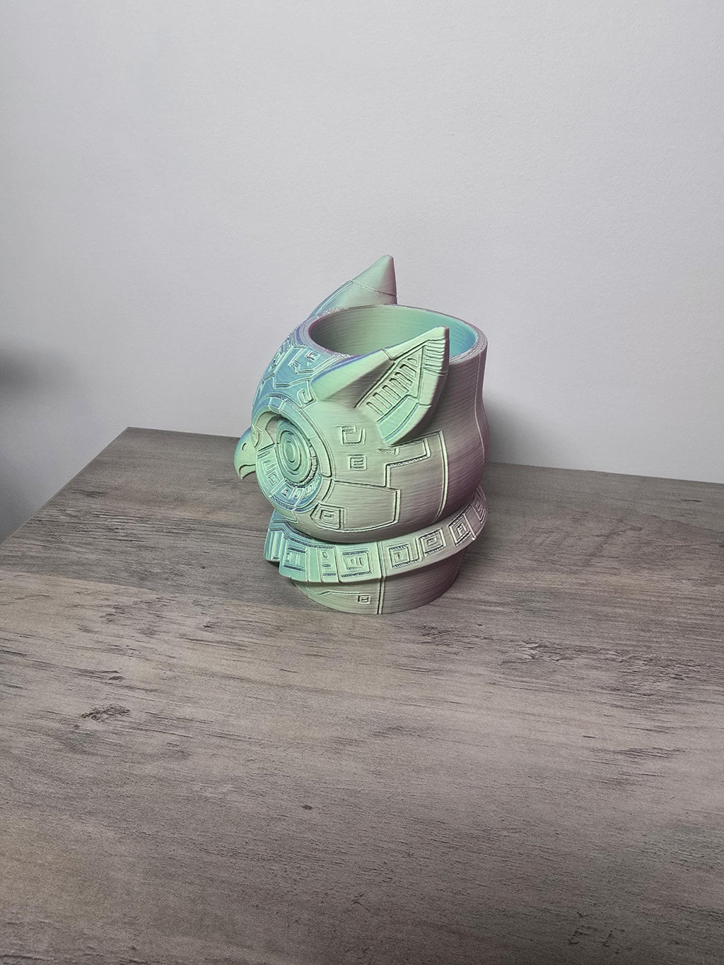 3D Printed Owl Shaped Planter | Small Indoor Plant Pot | 4m3d Design Art