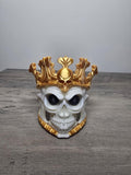 3D Printed Royal Skeleton with Crown Figurine | Halloween & Gothic Decor | 4m3d Design Art