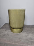 3D Printed Ribbed Round Planter | 6x8 Inches | Indoor Plant Pot | 4m3d Design Art