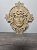 3D Printed Jesus on the Cross Wall Hanging | Detailed Religious Decor | 4m3d Design Art