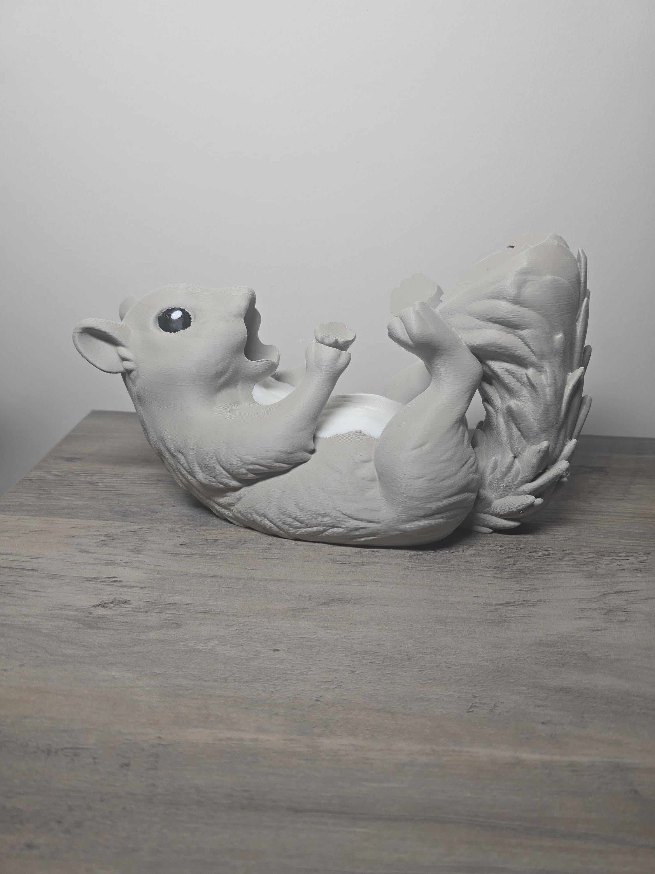 3D Printed Squirrel Wine Bottle Holder | Funny Bar Decor & Host Gift | 4m3d Design Art
