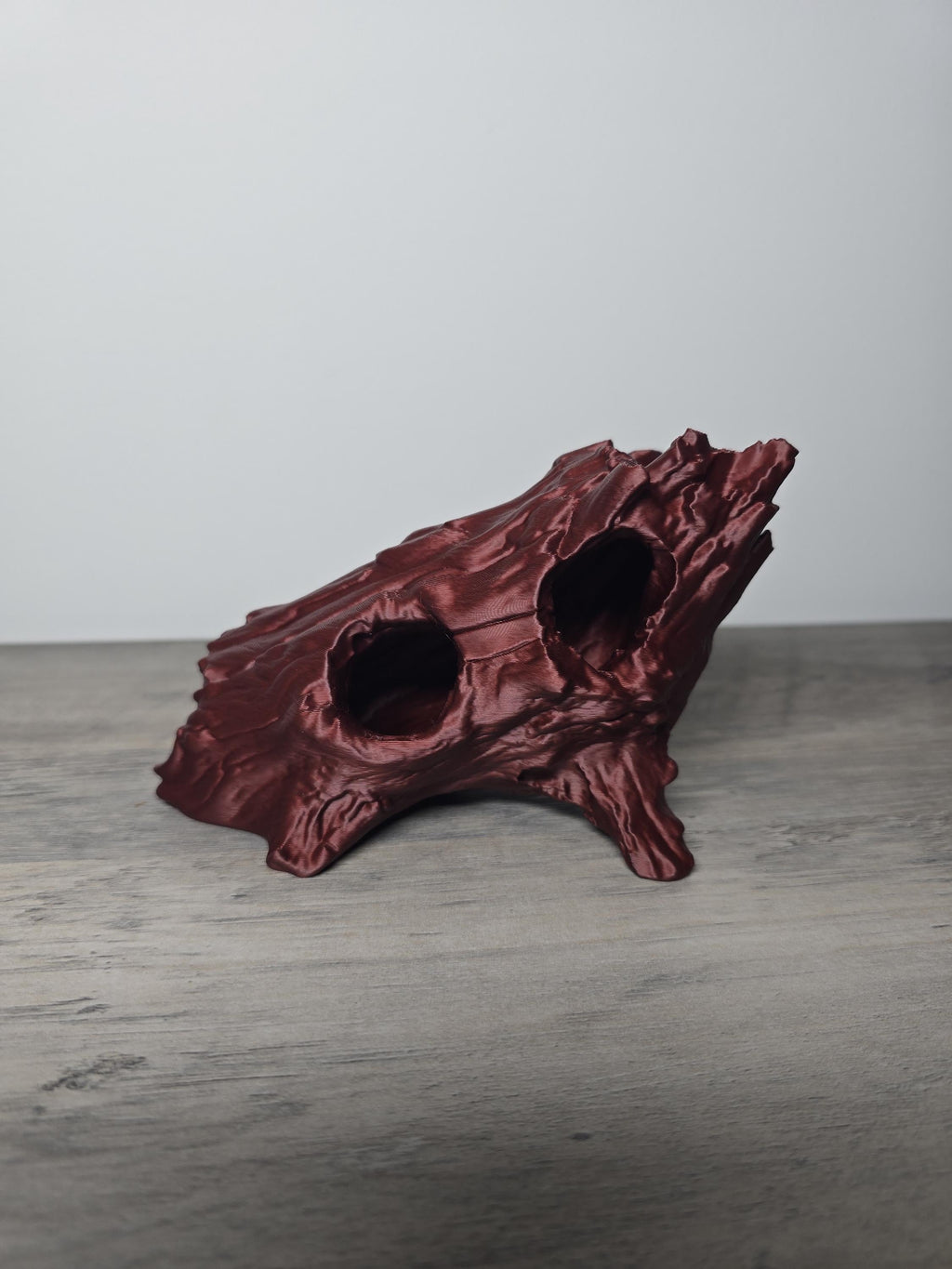 3D Printed Log Aquarium Decor | Fish Swim-Through | 6x4x4 In | 4m3d Design Art