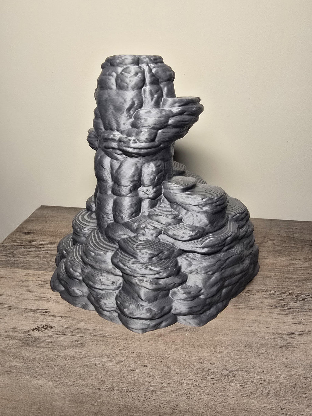 3D Printed Stone Mountain Aquarium Decor | 8x8x8 Inches | Custom Colors | 4m3d Design Art