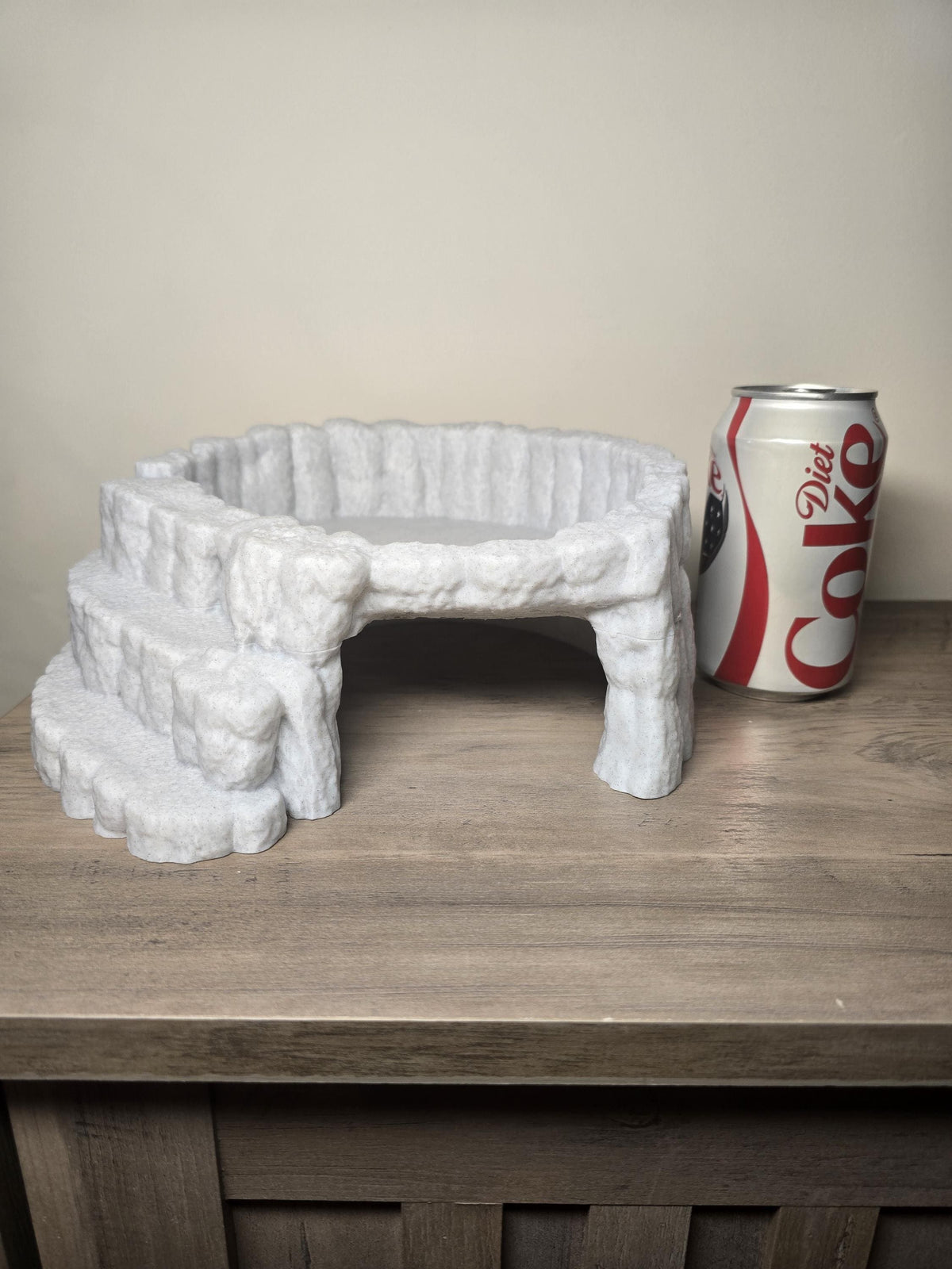 3D Printed Reptile Hideaway and Bowl | 10x10x4 Inches | Custom Colors | 4m3d Design Art