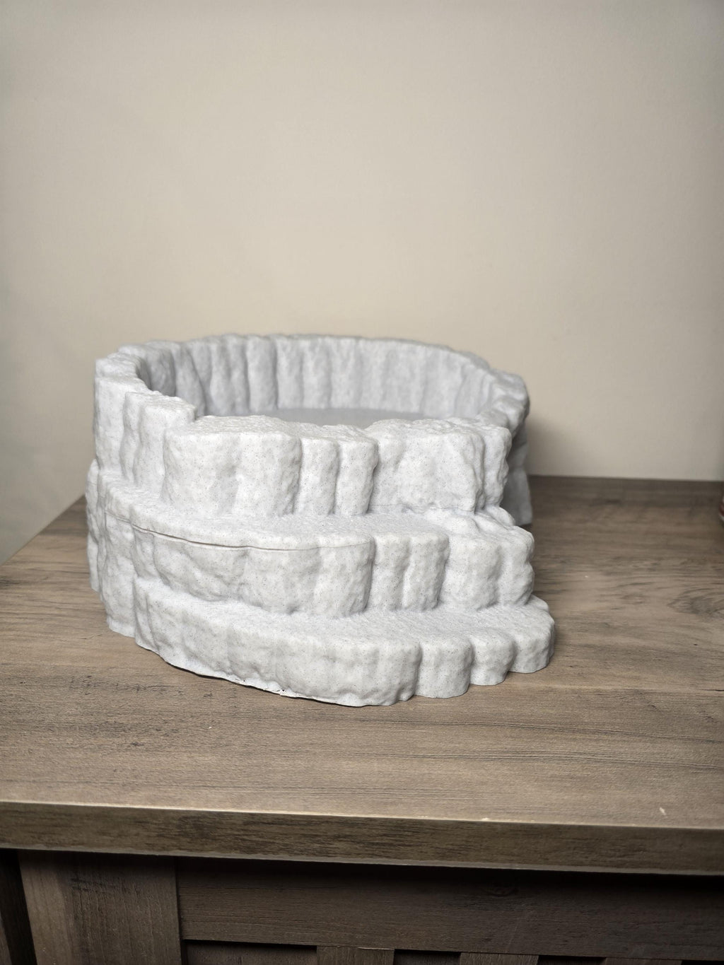 3D Printed Reptile Hideaway and Bowl | 10x10x4 Inches | Custom Colors | 4m3d Design Art