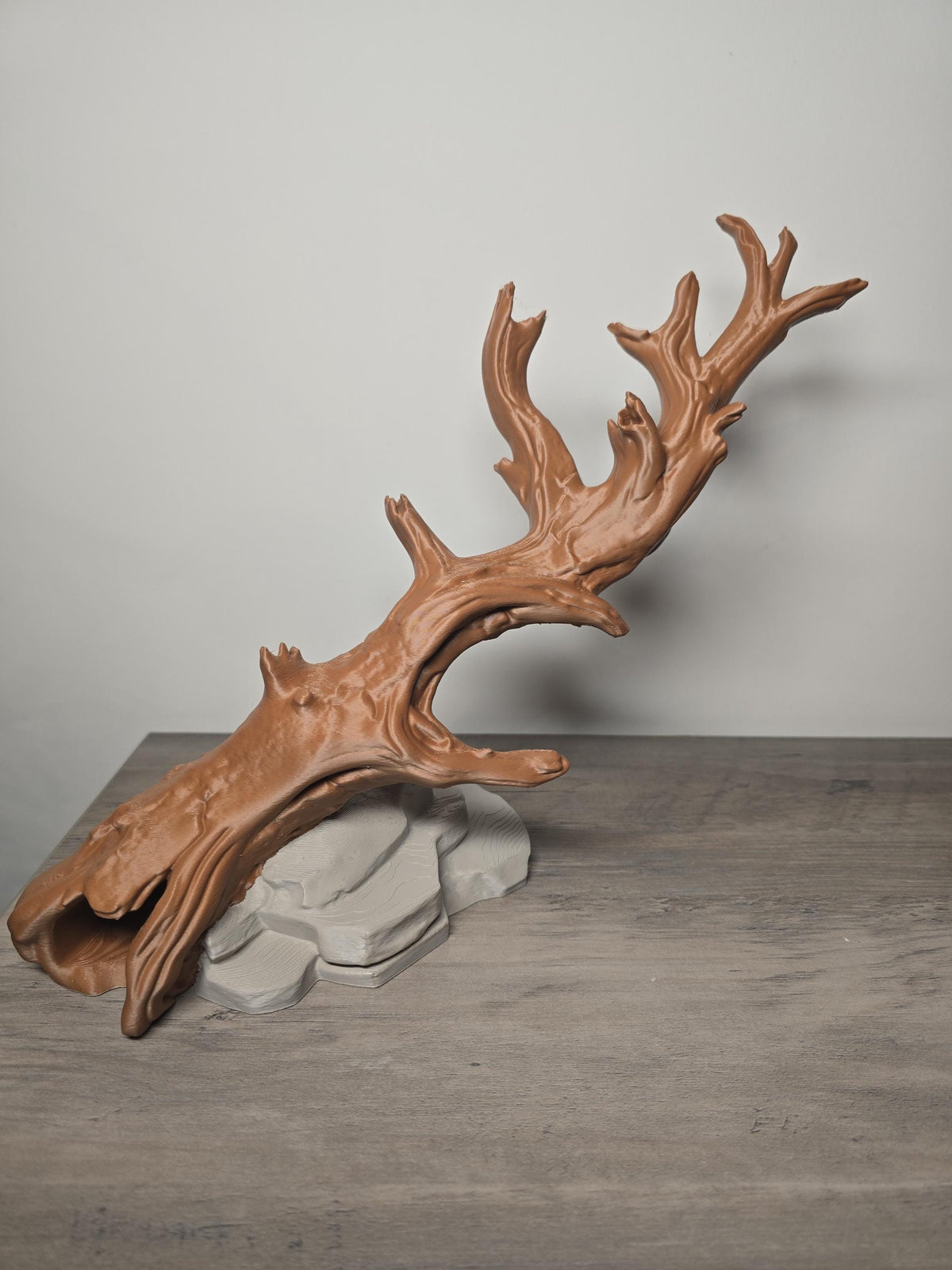 3D Printed Tree Branch and Cave Aquarium Decor | 11x7x9 Inches | 4m3d Design Art