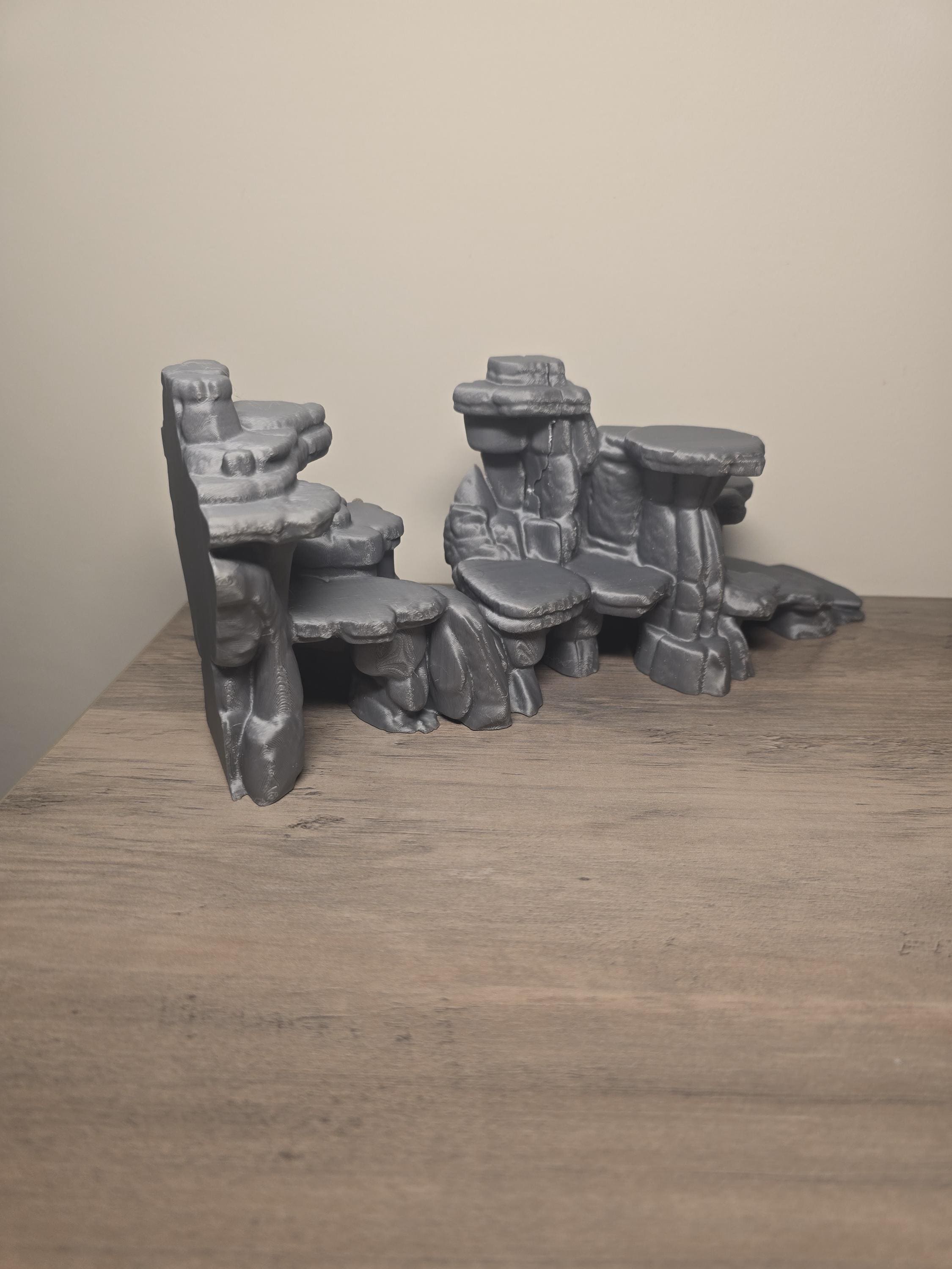 3D Printed Rock Formation Aquarium Decor | 2 Sizes | Custom Colors | 4m3d Design Art