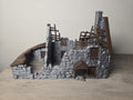 3D Printed Abandoned Stone House Aquarium Decor | Fish Hideout | 10x9x5 In | 4m3d Design Art