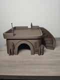 3D Printed Large Castle with Stairway Aquarium Decor | Swim-Through | 10x8x5 In | 4m3d Design Art