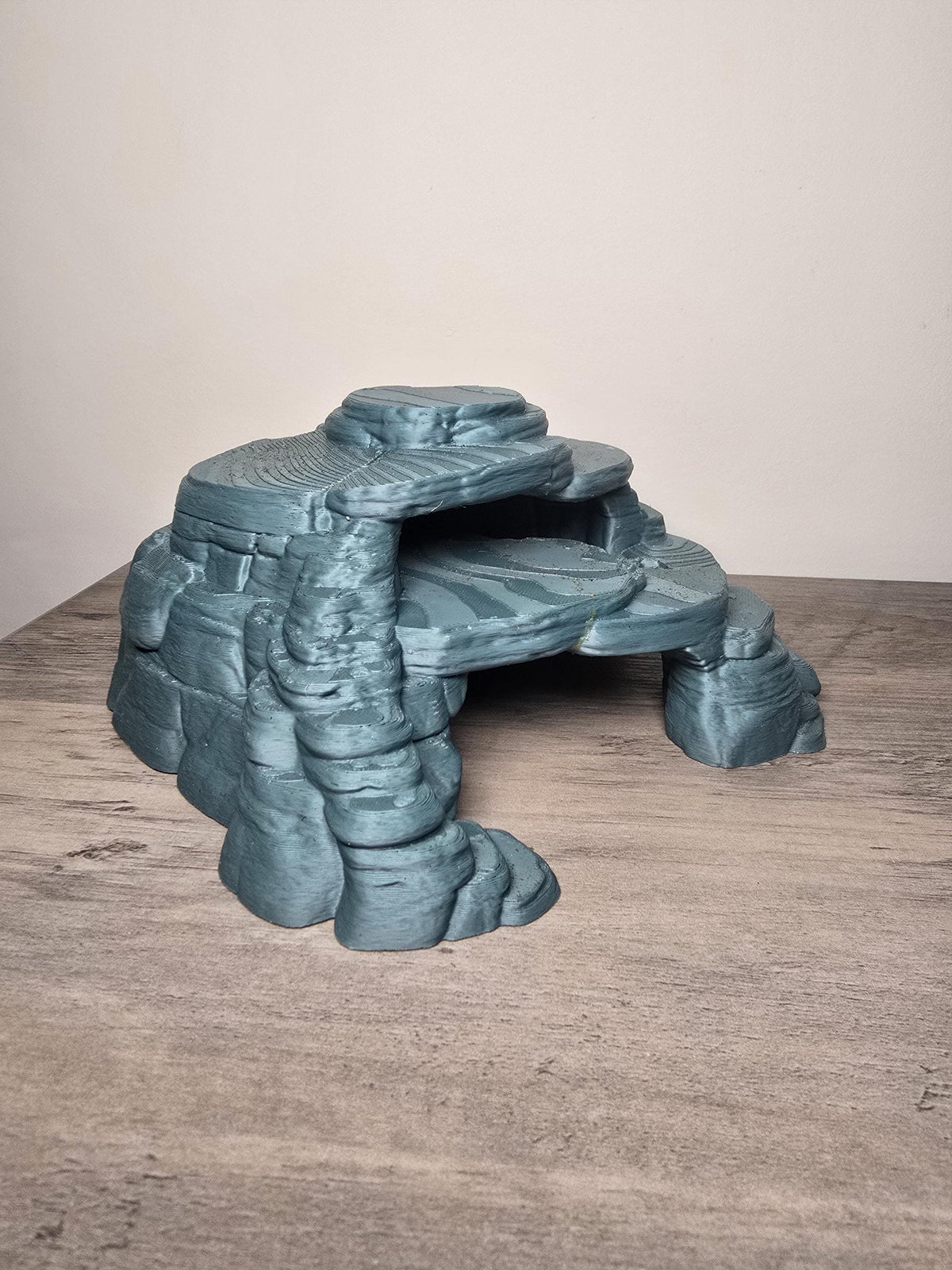 3D Printed Rock Formation Aquarium Decor | Fish Hideaway | 8x8x3.5 In | 4m3d Design Art
