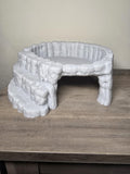 3D Printed Reptile Hideaway and Bowl | 10x10x4 Inches | Custom Colors | 4m3d Design Art