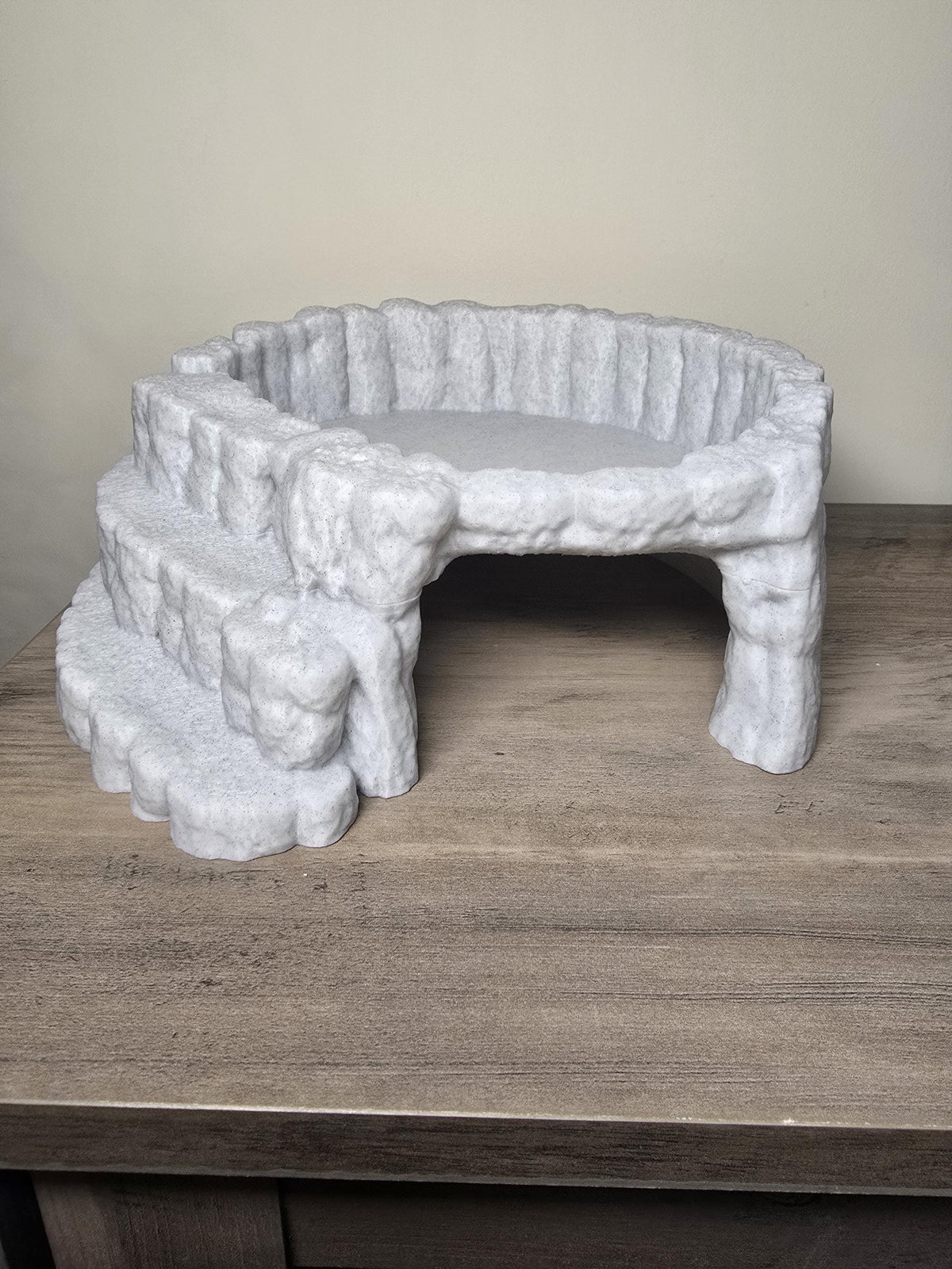3D Printed Reptile Hideaway and Bowl | 10x10x4 Inches | Custom Colors | 4m3d Design Art