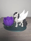 3D Printed Pegasus Tealight Candle Holder | Elegant Fantasy Decor | 4m3d Design Art