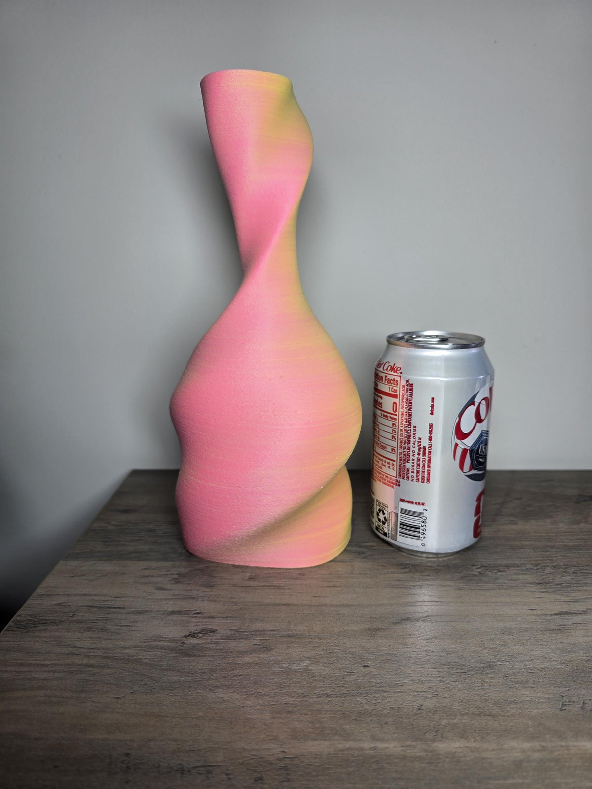 3D Printed Modern Swirled Vase | 5x5x10 Inches | Custom Colors | 4m3d Design Art