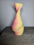3D Printed Modern Swirled Vase | 5x5x10 Inches | Custom Colors | 4m3d Design Art