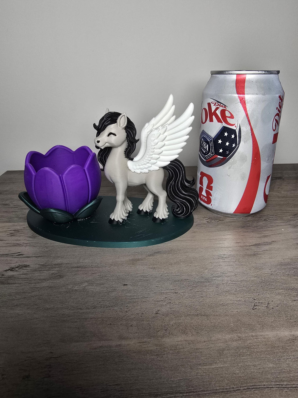 3D Printed Pegasus Tealight Candle Holder | Elegant Fantasy Decor | 4m3d Design Art