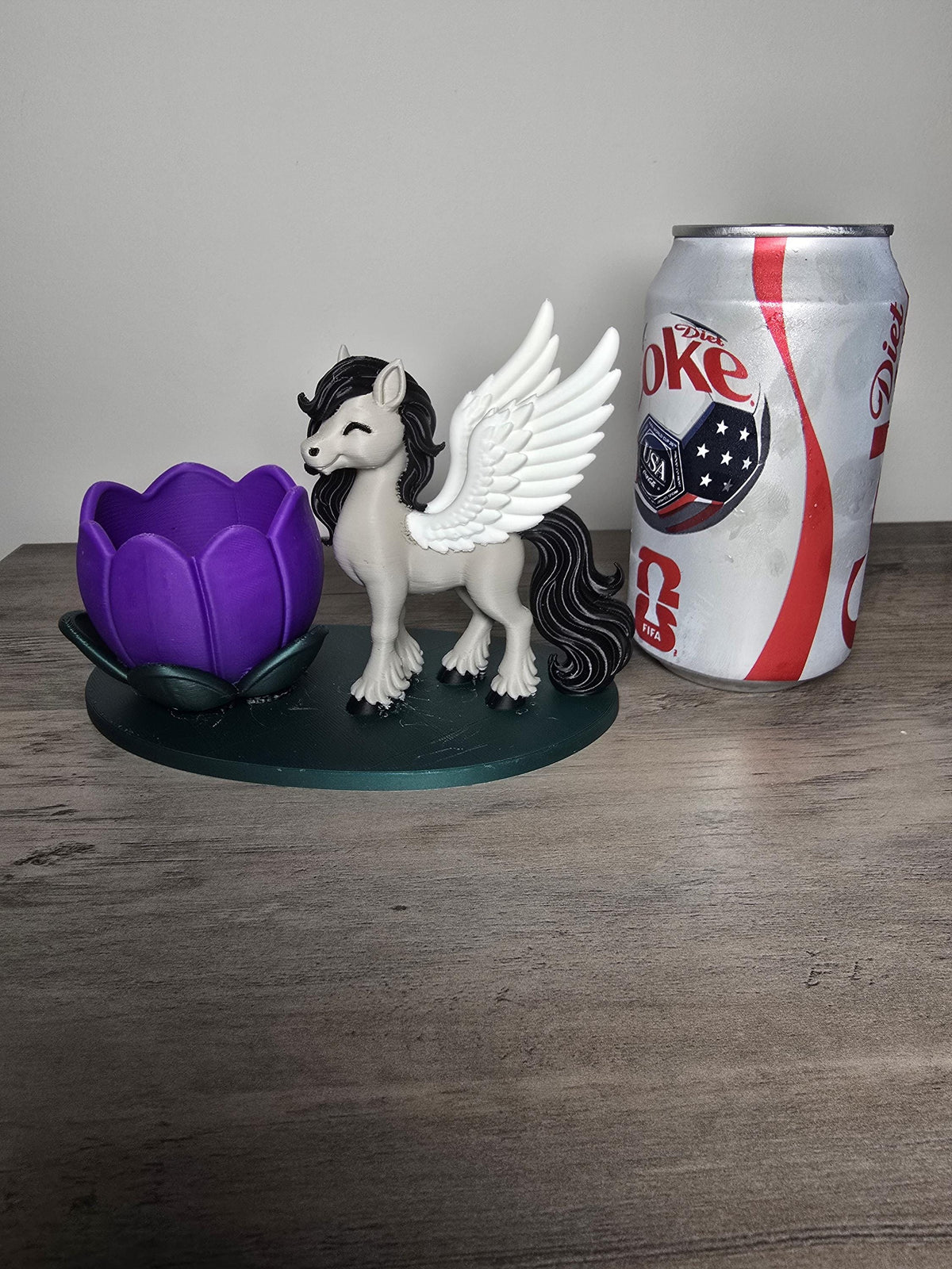 3D Printed Pegasus Tealight Candle Holder | Elegant Fantasy Decor | 4m3d Design Art